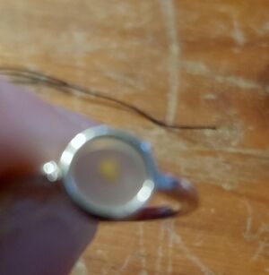 RARE SUNDANCE STAINLESS STEEL "MOVE MOUNTAINS"RING.